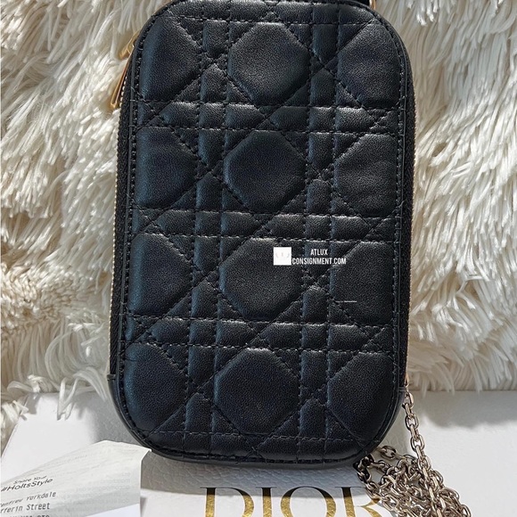 SOLD Authentic CHRISTIAN DIOR LADY DIOR PHONE HOLDER - Picture 3 of 8